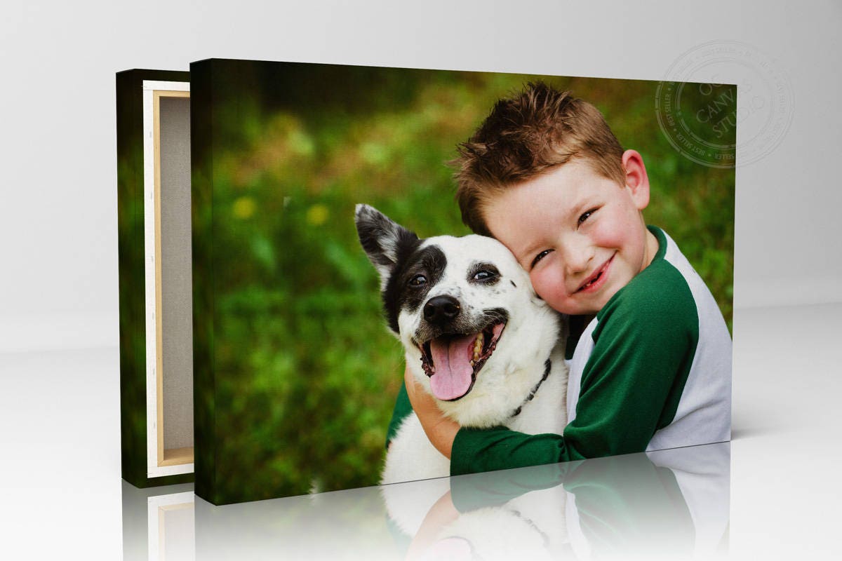 Wood frame canvas print, stretched canvas print, Any Size Photo To Can – OC  Canvas Studio