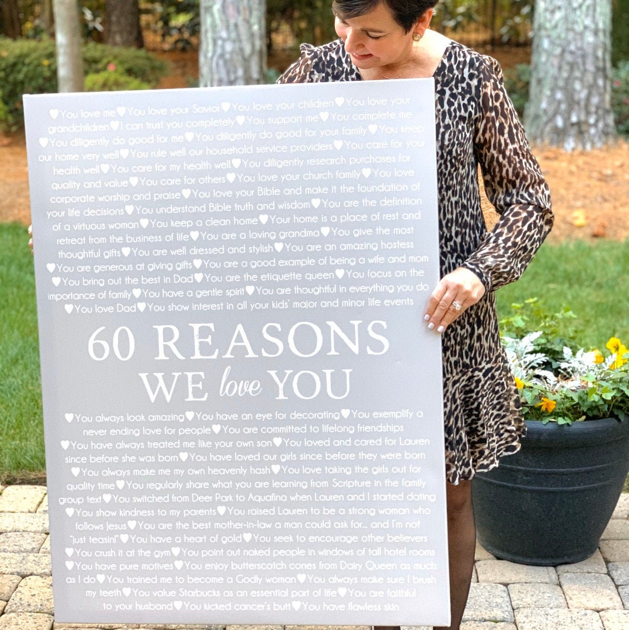 60TH BIRTHDAY PRESENT POSTER GIFT+PERSONALISED NAME FOR MUM WIFE SISTER GIRL HER - Foto 10