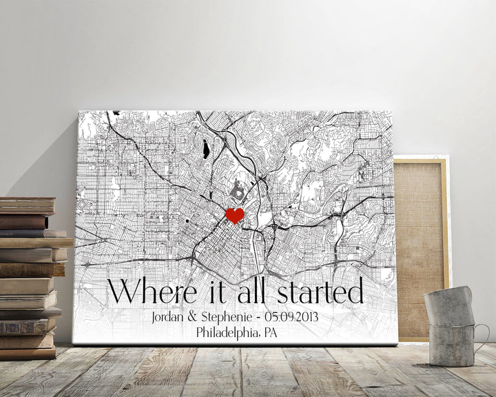 Personalized Location Map Print
